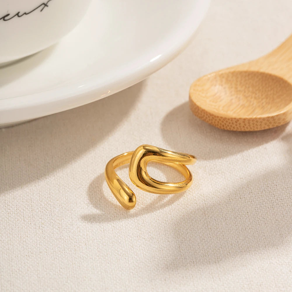 Celeste Ring Hollow Cross