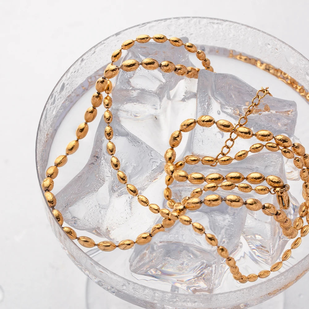 Élora Necklace Layered Bead Chain