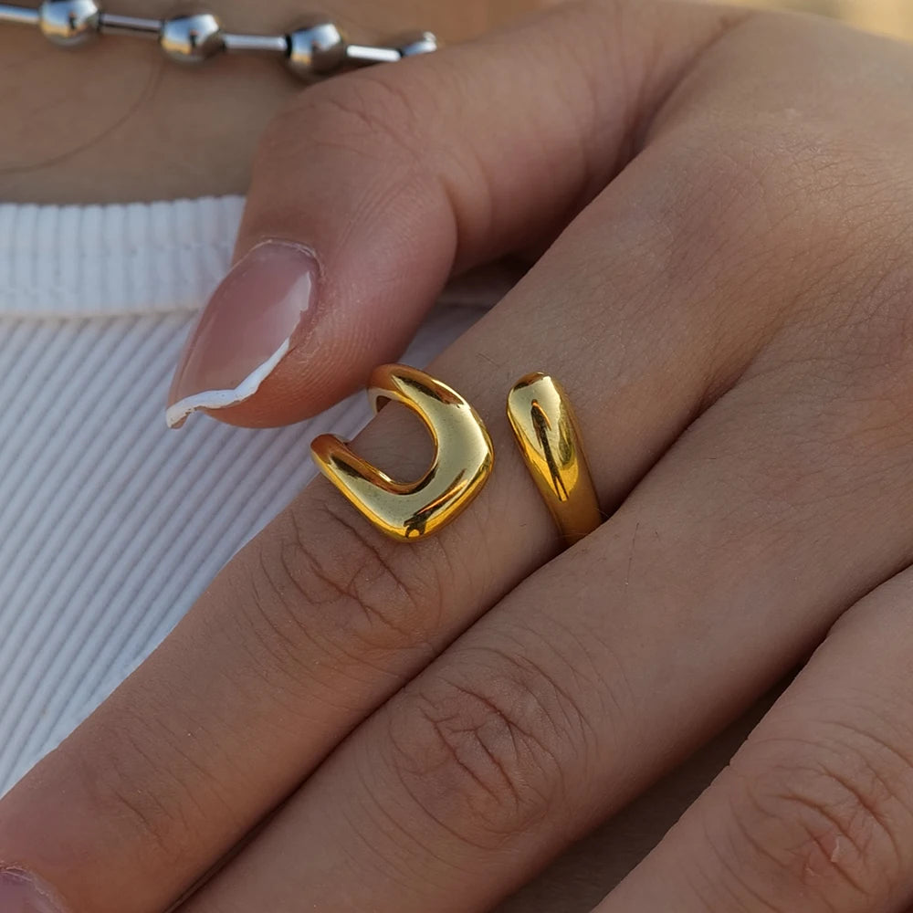 Celeste Ring Hollow Cross
