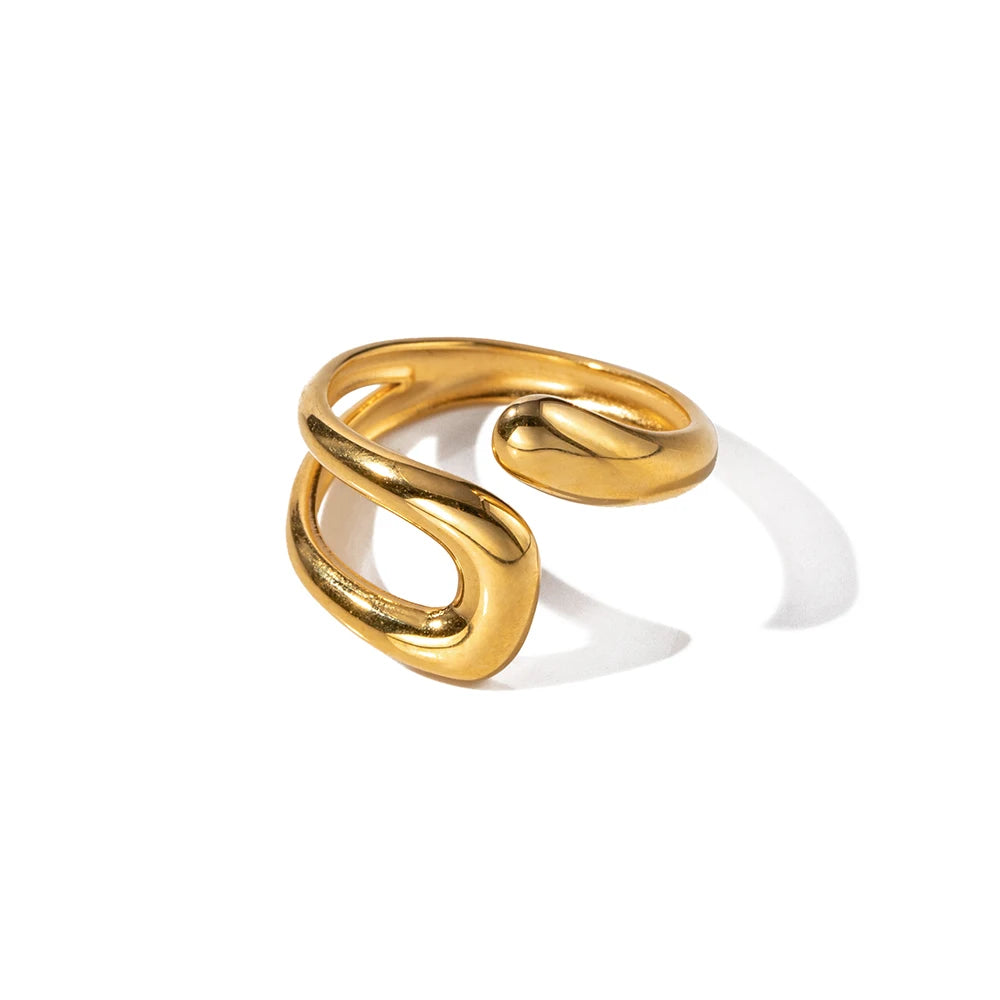 Celeste Ring Hollow Cross