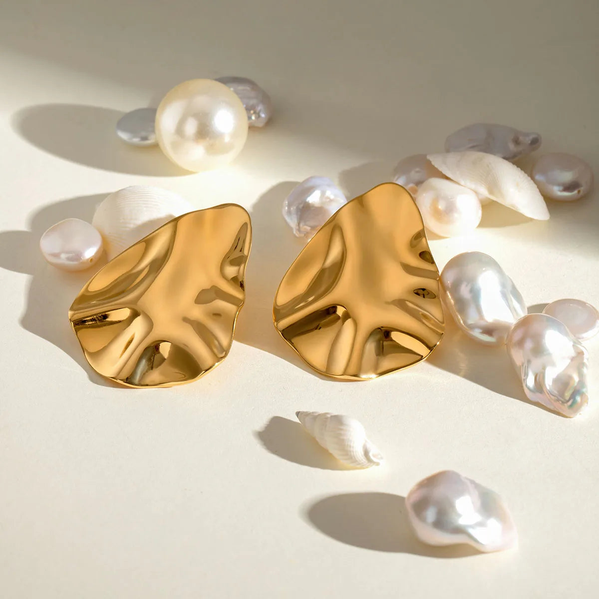 Ondine Earrings Irregular Wave