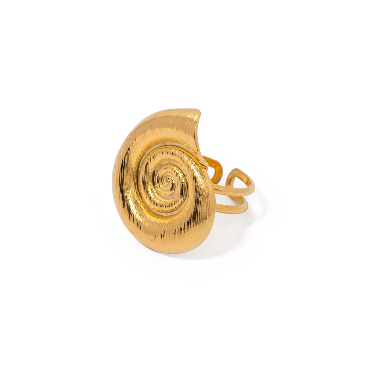 Concha Ring Open Spiral Shell Design