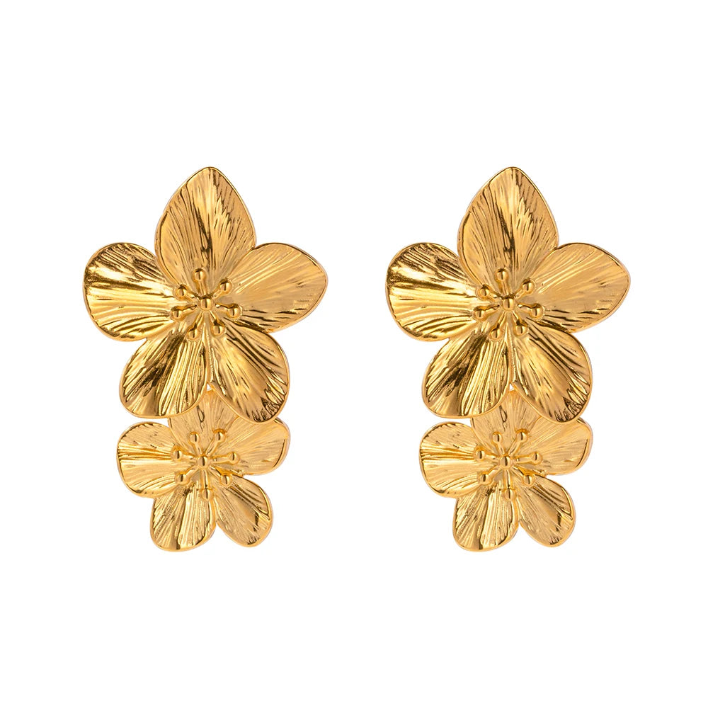 Fleur Earrings Vintage Flower
