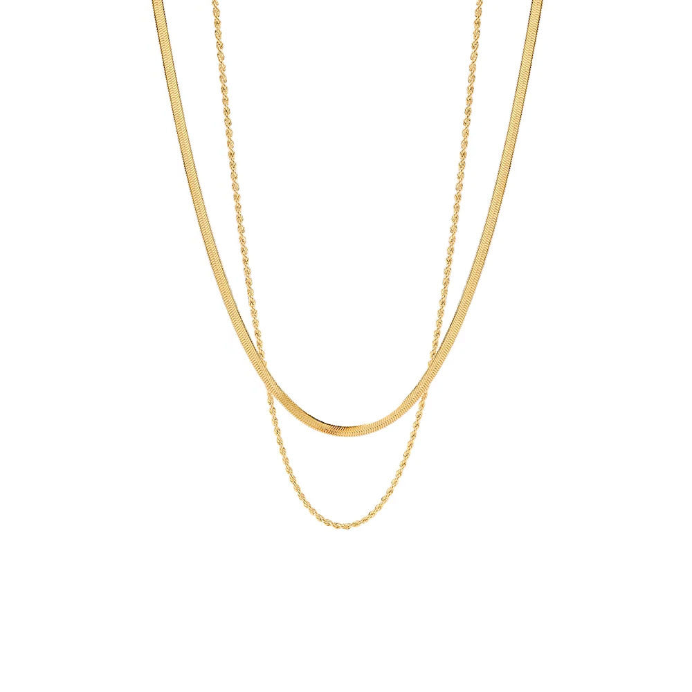 Serpente Necklace Flat Snake Chain