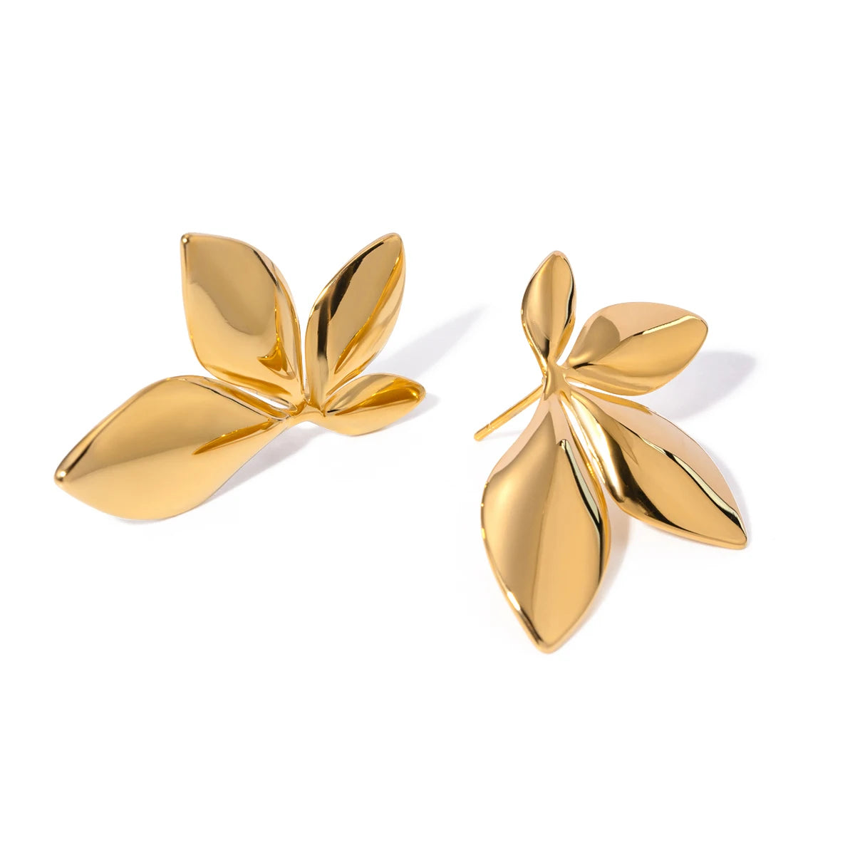 Feuille Earrings Rotating Leaf