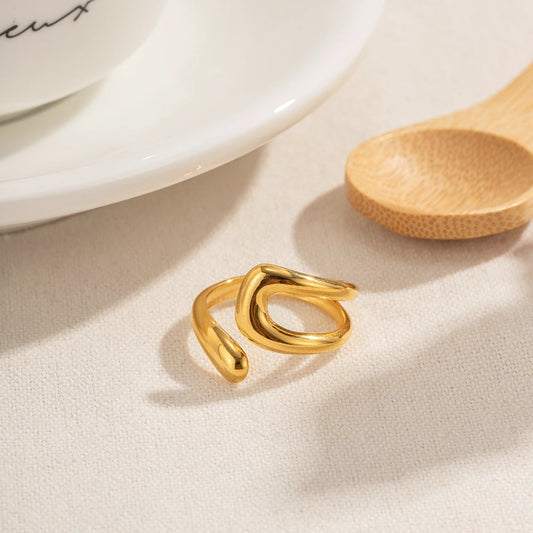 Celeste Ring Hollow Cross