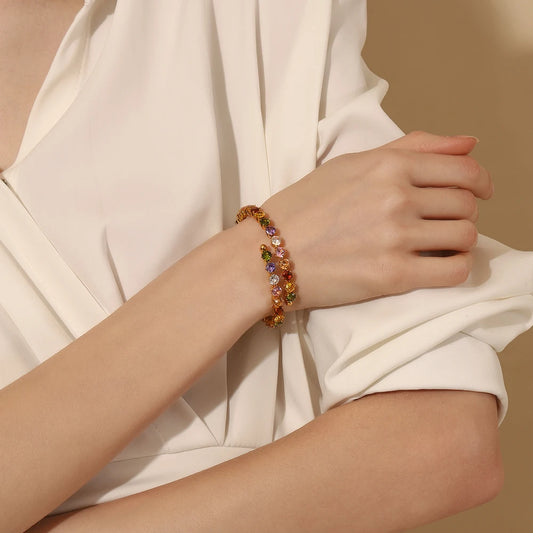 E.B.belle New Style Colorful Round Zircon