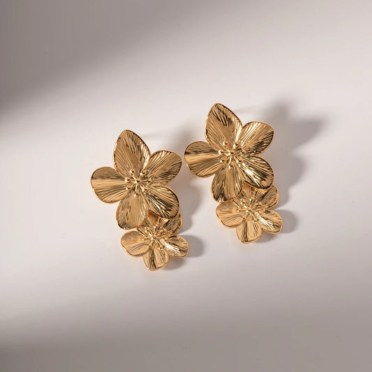 Fleur Earrings Vintage Flower