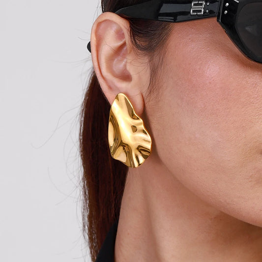 Ondine Earrings Irregular Wave