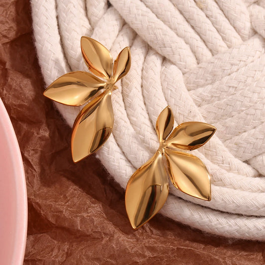 Feuille Earrings Rotating Leaf