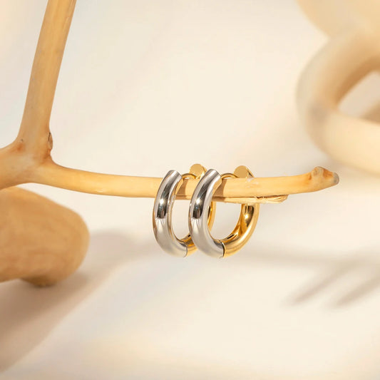 Luna Earrings Classic 4mm Hoops