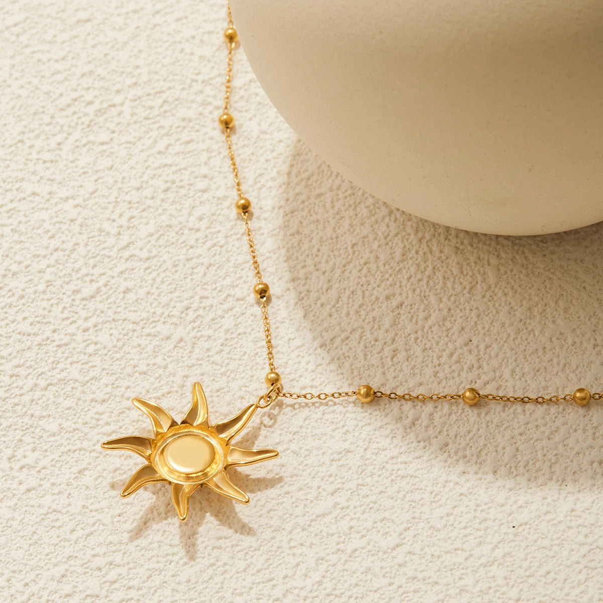 Solara Necklace Opal Sun Pendant